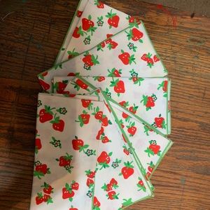 Strawberry cloth napkins